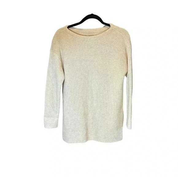 LOFT Sweaters - LOFT Pale Pink Boat Neck Wool Blend Sweater With Side Slits  Size Medium